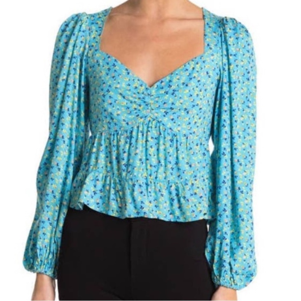 AFRM floral babydoll top S